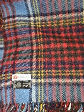 John Wanamaker Anderson Tartan 100% Wool Blanket/throw
